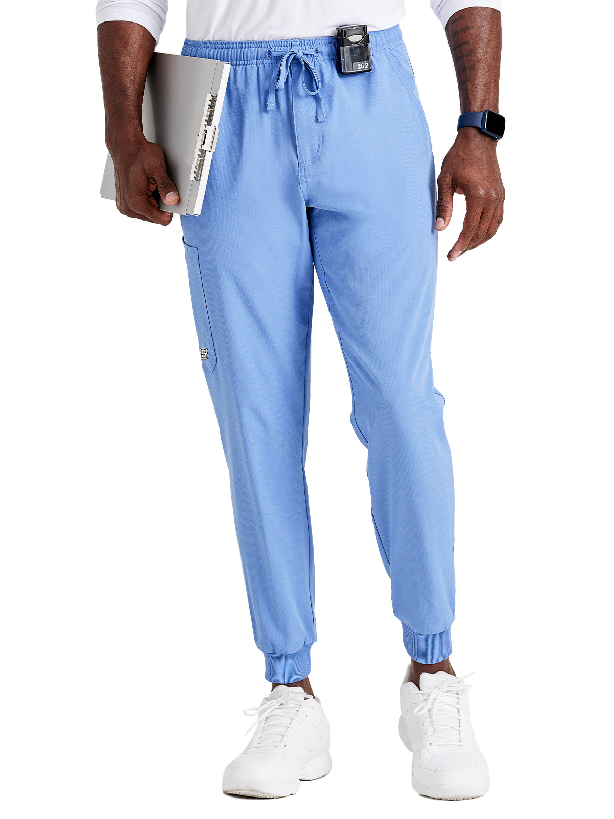 Skechers - Men's Three-Pocket Drawcord and Zip-Fly Structure Jogger Scrub Pant 10