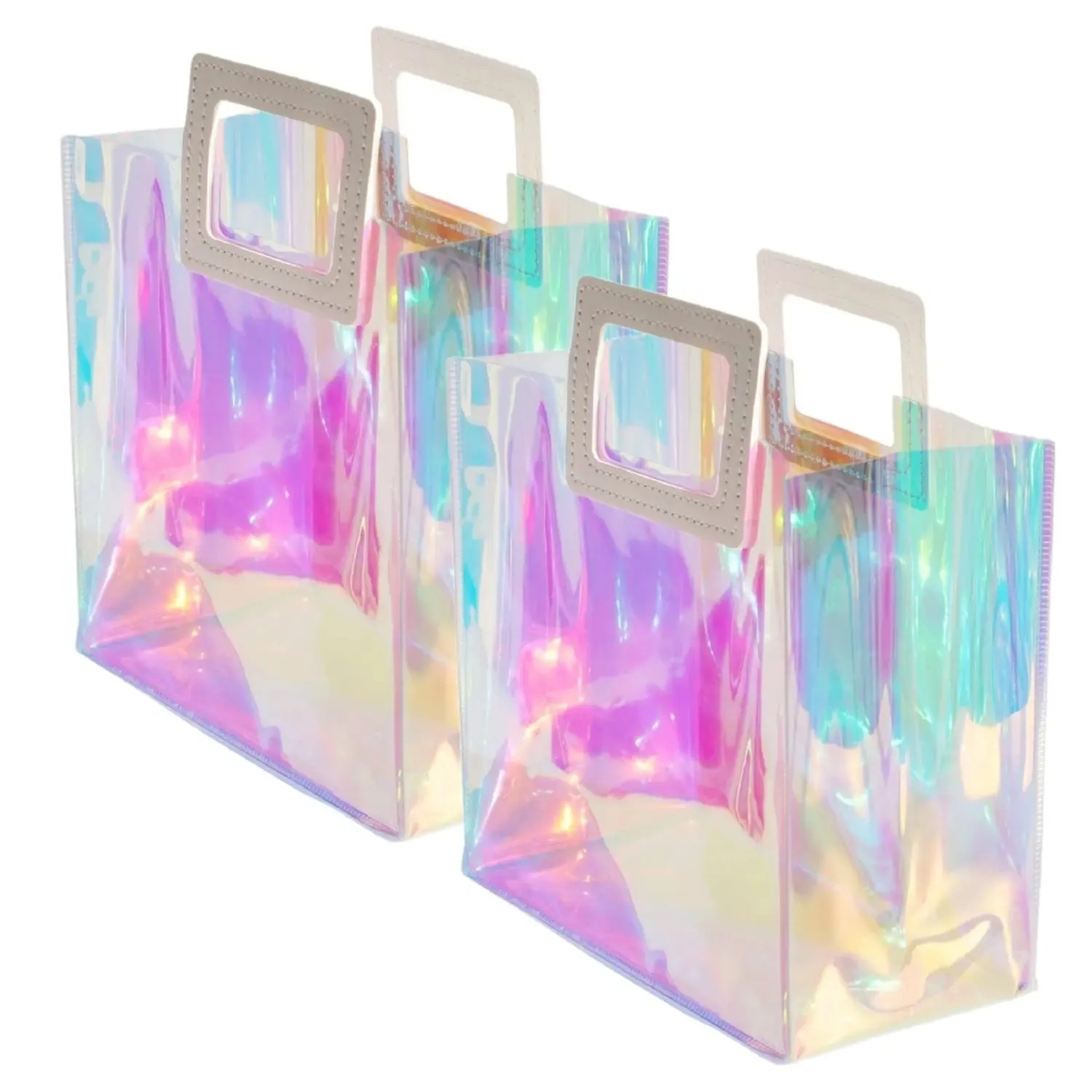 Stylish Holographic PVC Tote Bag for Trendy Fashionistas 5