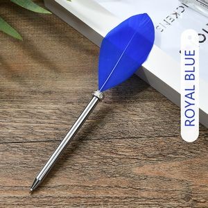 Short Tail Feather Metal Pen 4