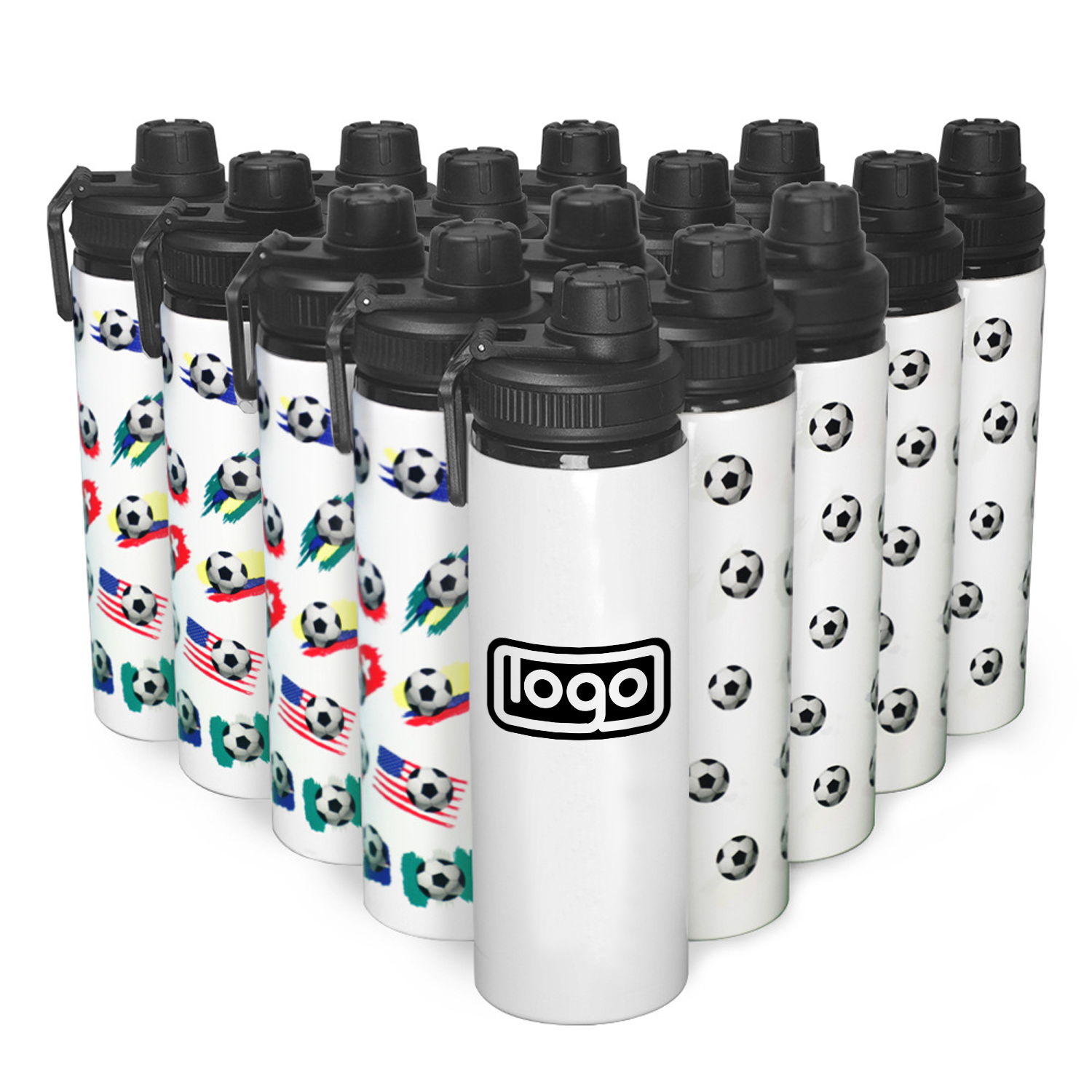 25oz Soccer Color Change Aluminum Water Bottle 4