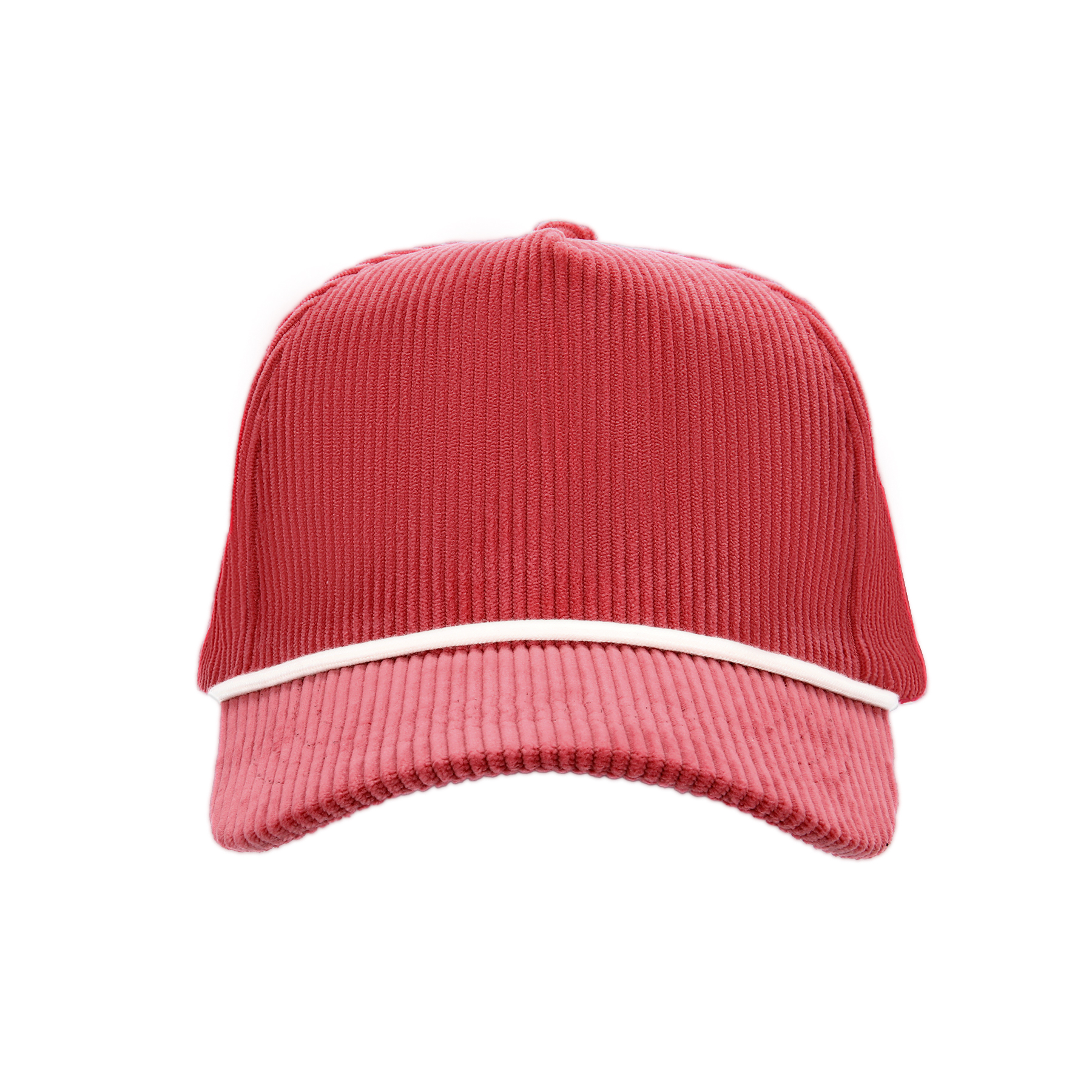 5 Panel Corduroy Sports Cap With Rope Visor And Adjustable Brass Buckle 4