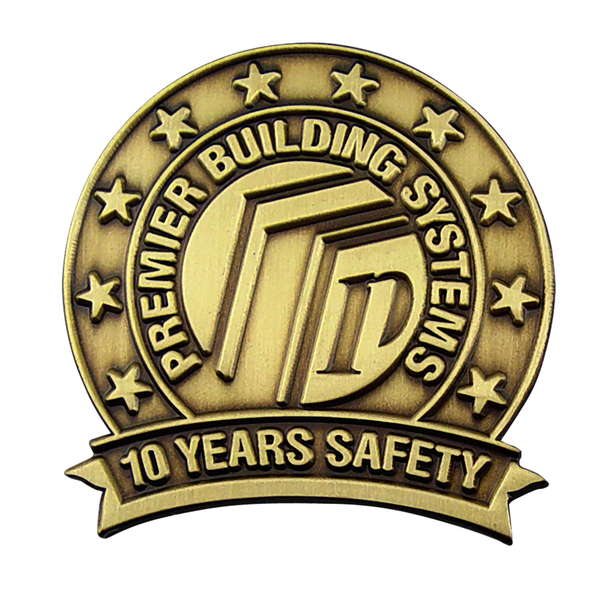 Custom Die Struck Antique Finish Lapel Pins 3/4" 5