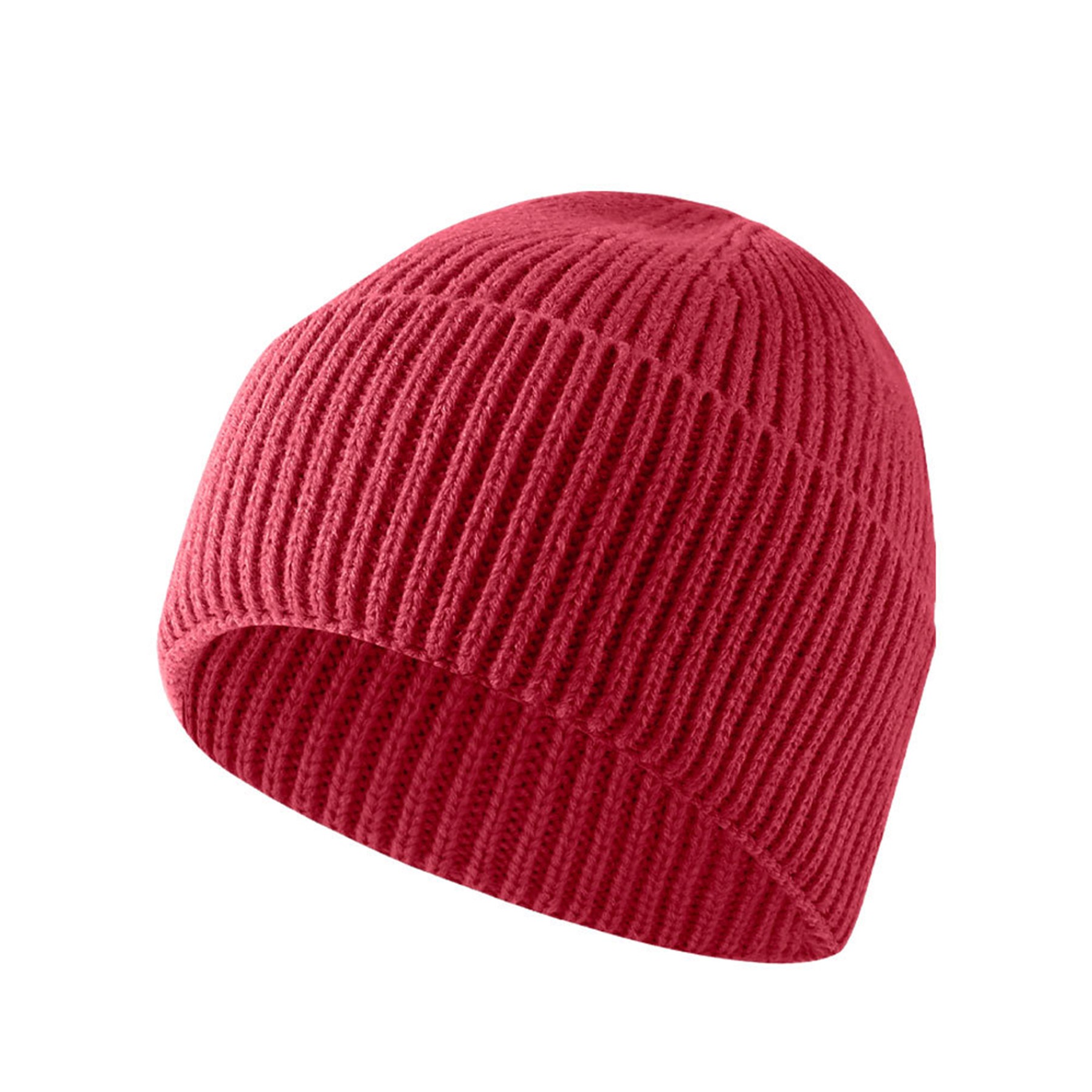 Solid Color Warm Knit Beanie Hat 11