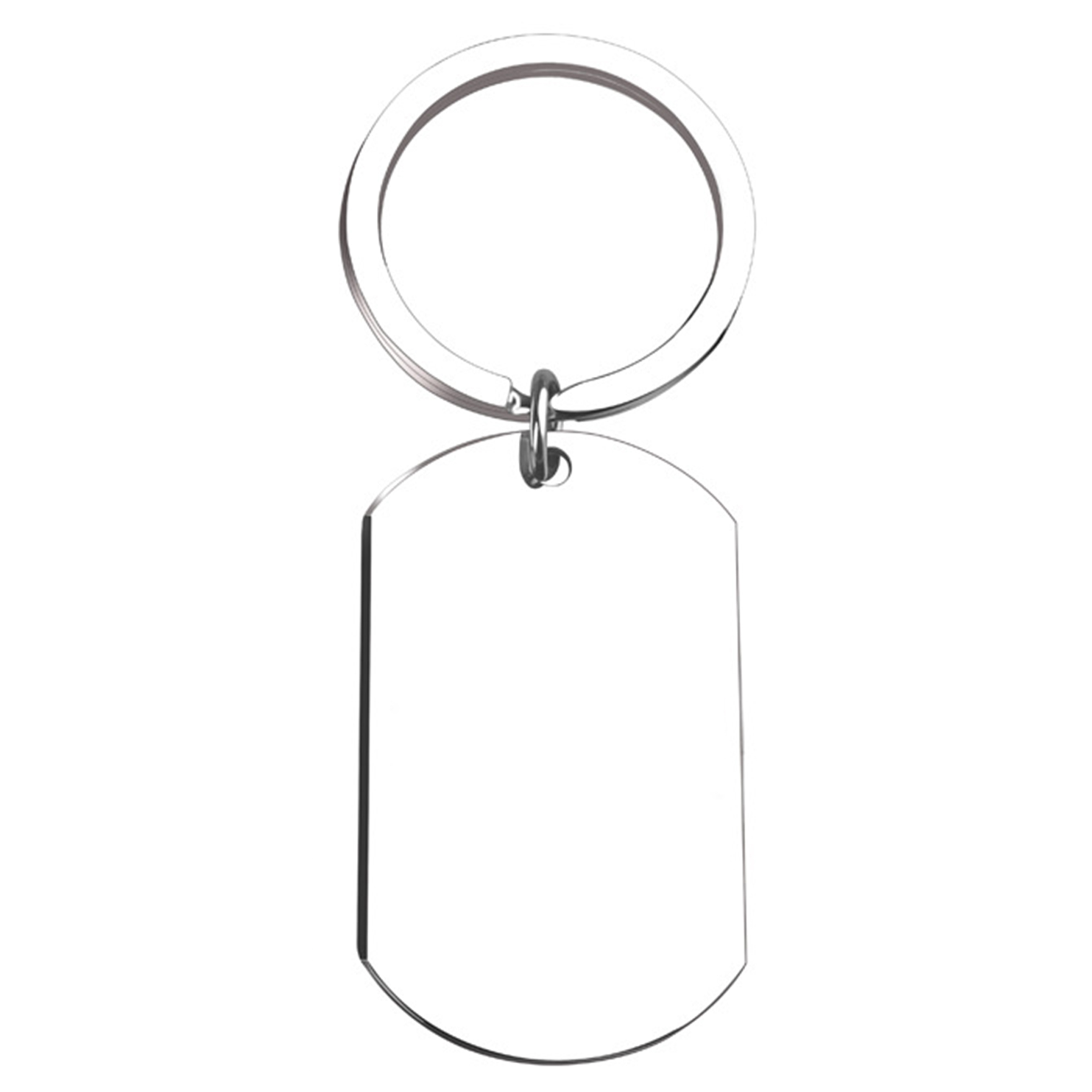 Stainless Steel Double-Sided Keychain 10