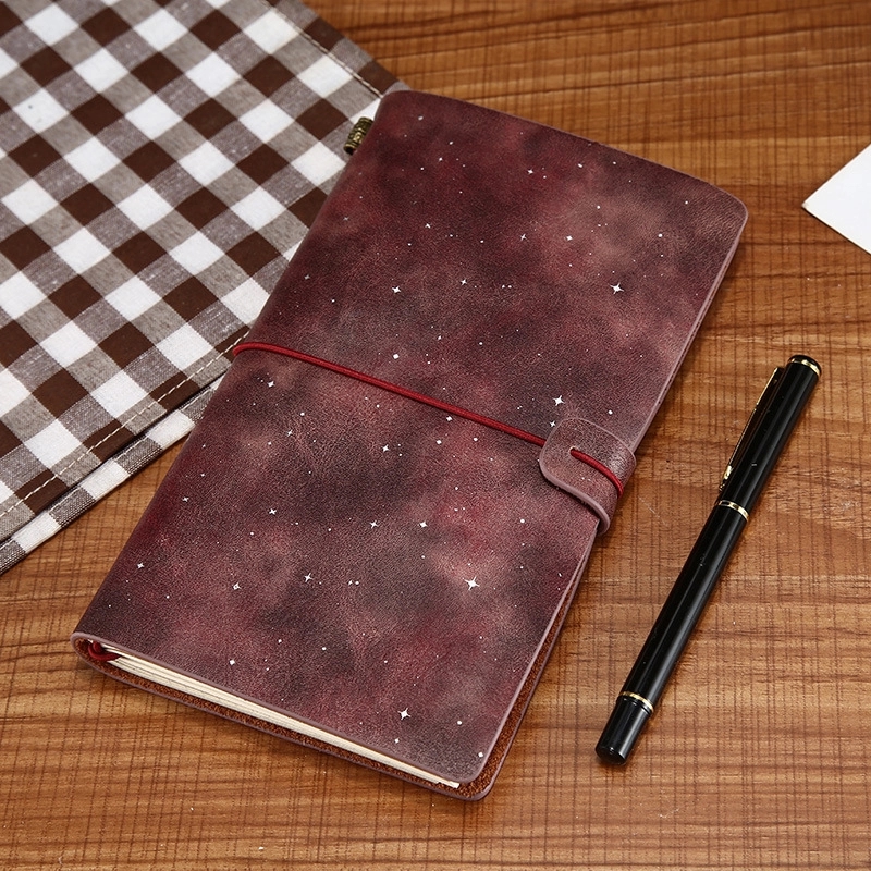 PU Leather Starry Business Travel Journal Pocket Notebook 1