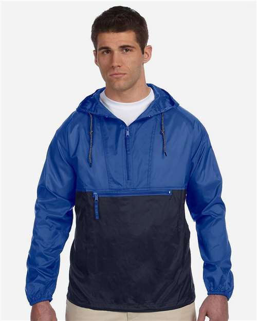 Men's Packable Hooded Nylon Jacket - M750 32
