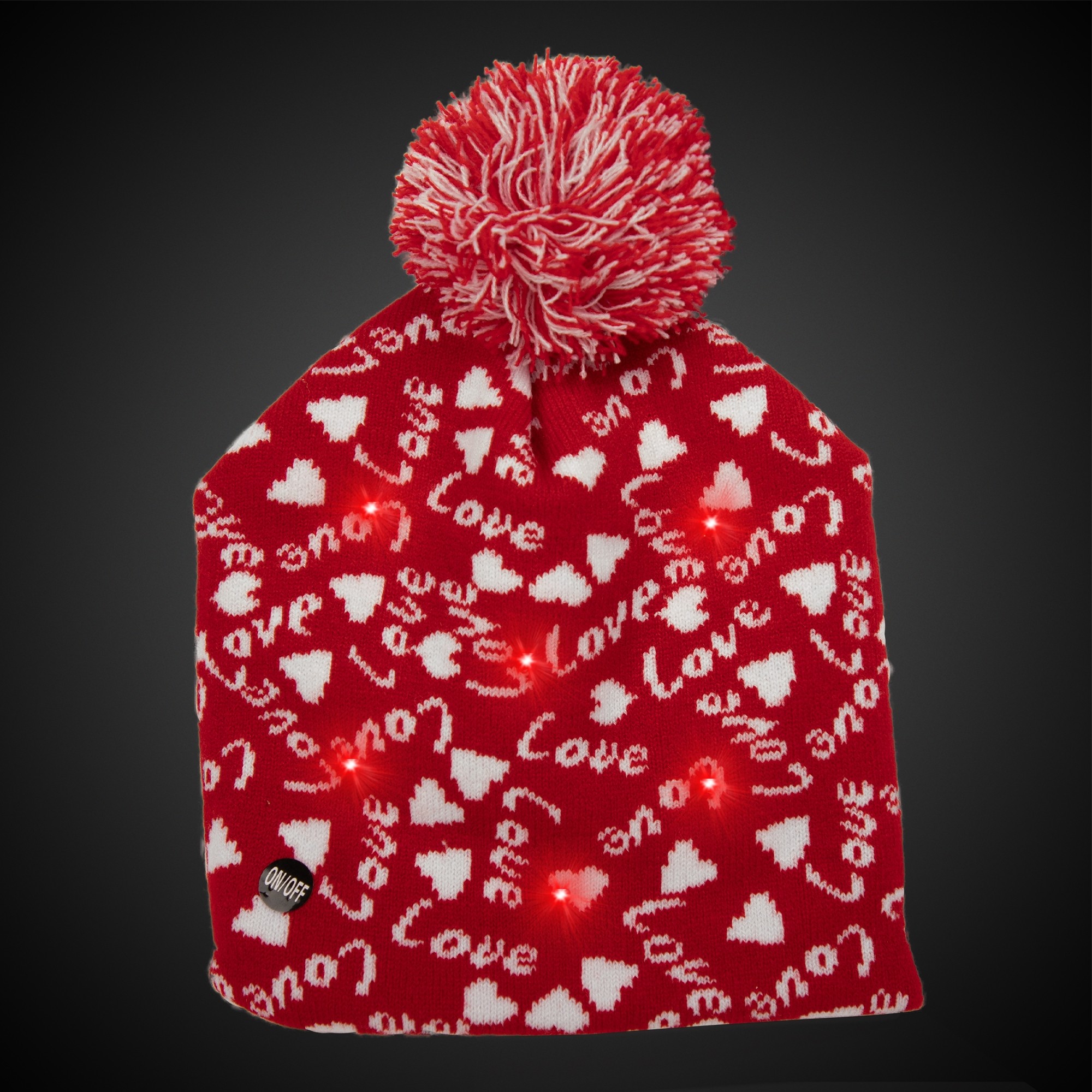 Light Up Love Knit Hat 3