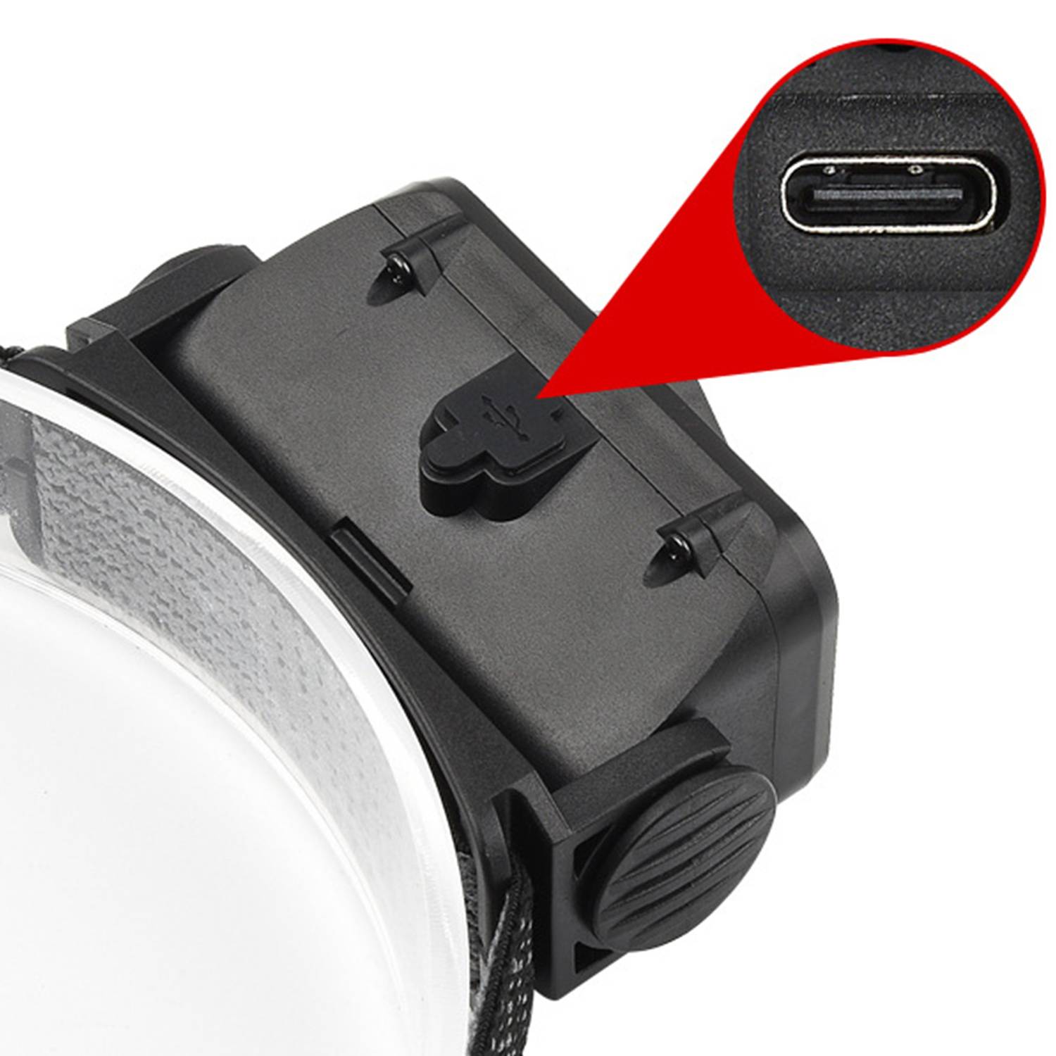 Type-c Rechargeable Inductive Control Headlight 7