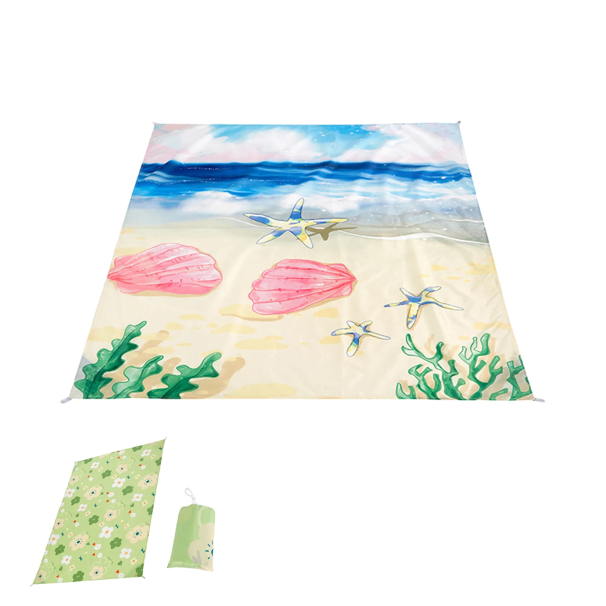 Pocket Outdoor Waterproof Beach Mat Picnic Blanket 4