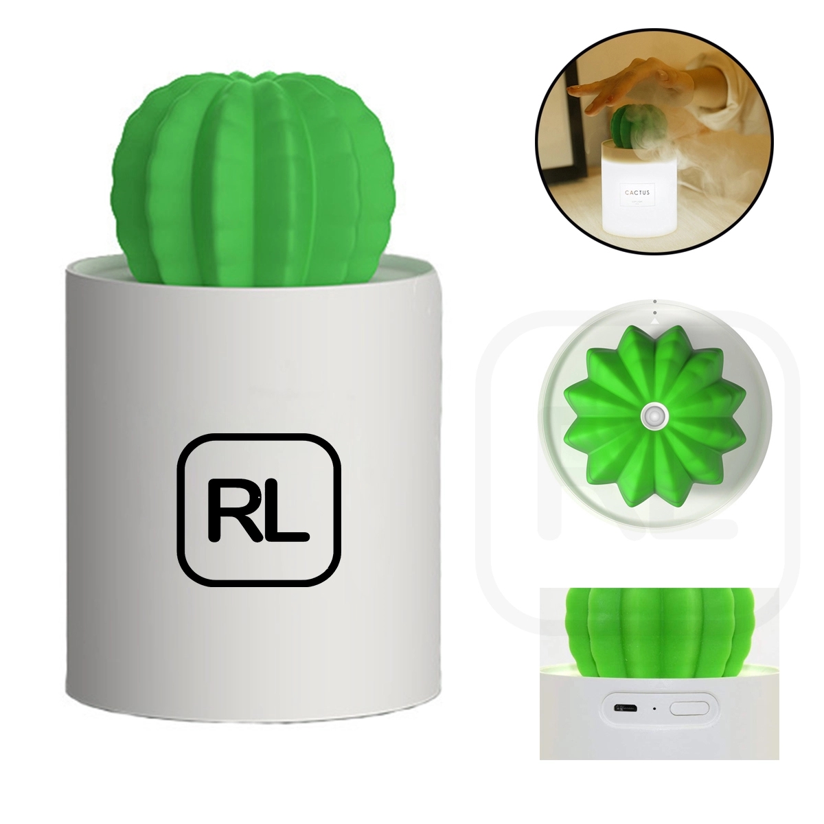 Cactus Air Humidifiers With Night Light 2