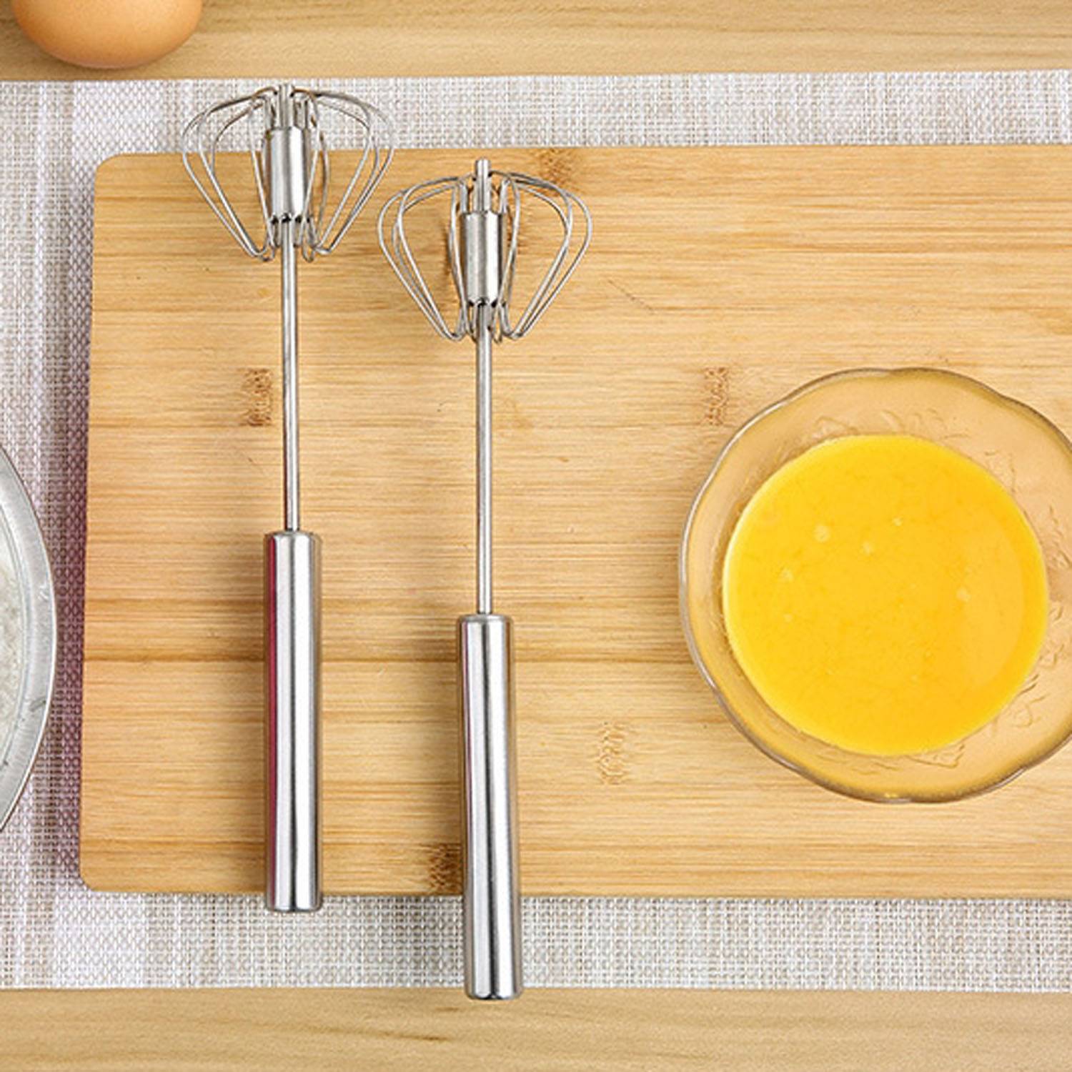 Stainless Whisk: Effortless Egg & Cream Mixer 4