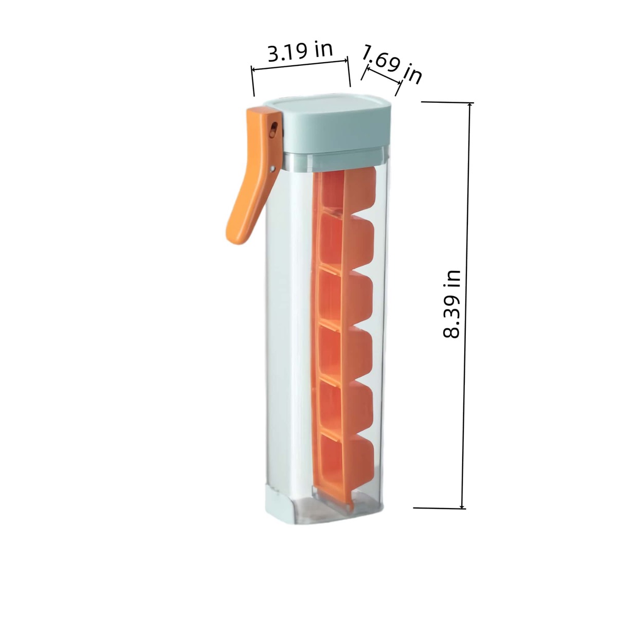 Simple Press-Type Six-Compartment Ice Cube Tray 3