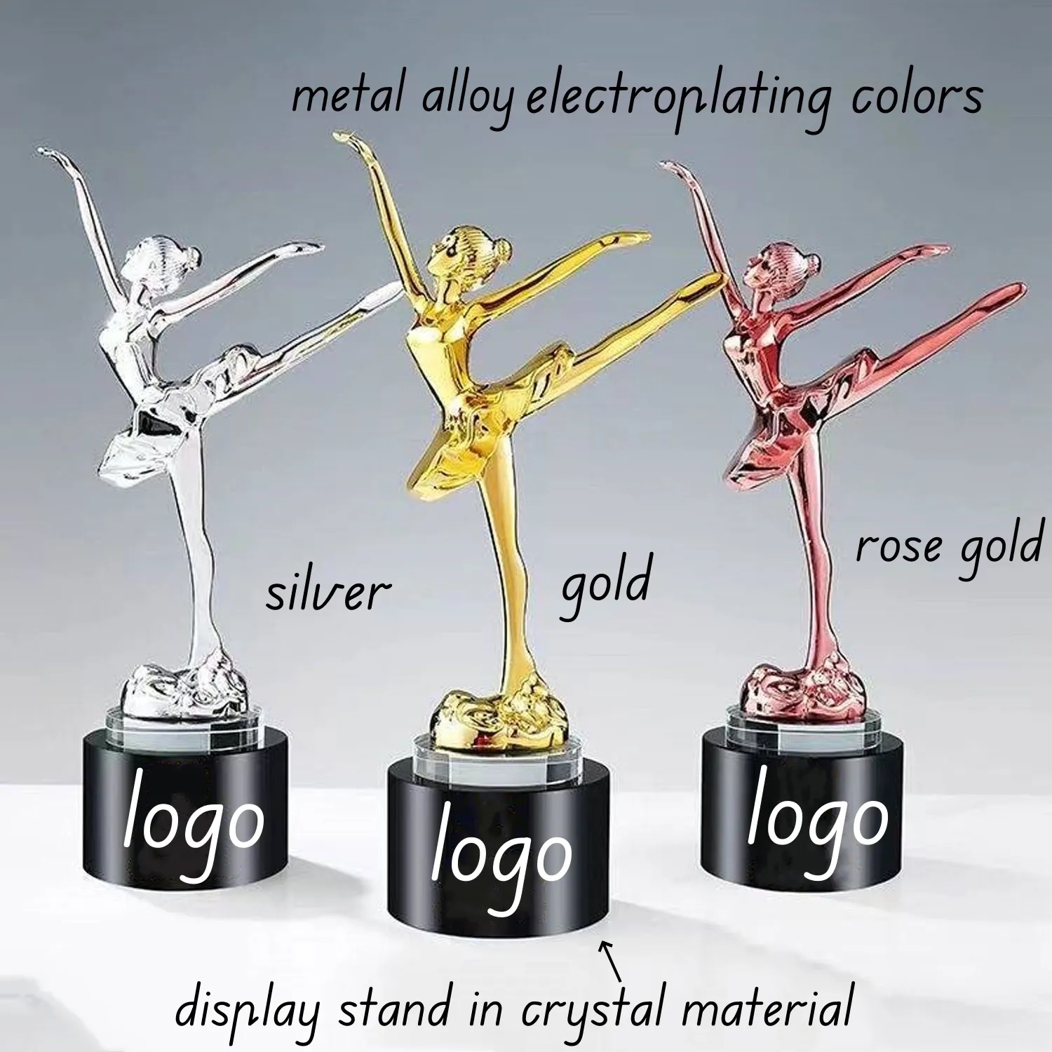 Winner Crystal Dance Trophy Ballet Award for Kids Prom Prize 3