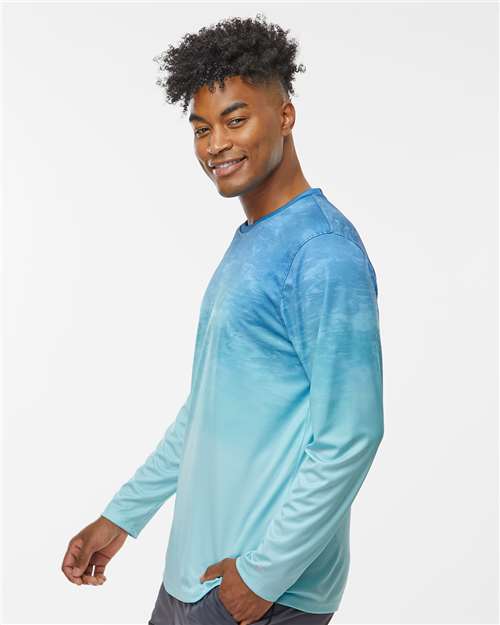Unisex Montauk Oceanic Fade Performance Long Sleeve T-Shirt - 229 27