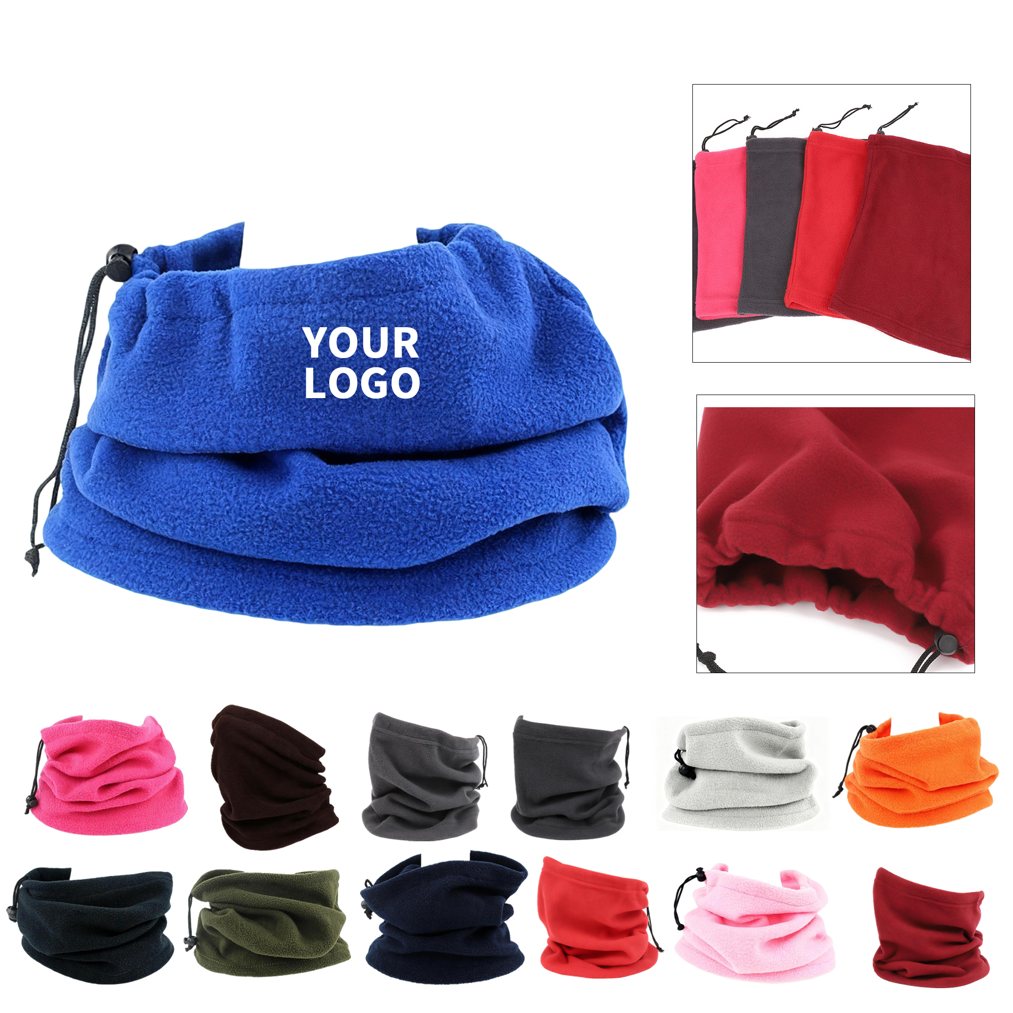 Fleece Ski Face Cover Adjustable Bandana 6