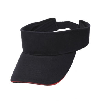 Solid Color Brushed Cotton Sandwich Visors 16
