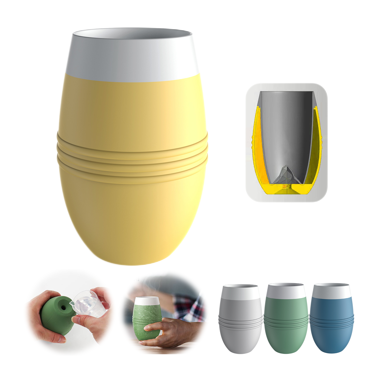 8.5Oz Silicone Cooler Cup 3