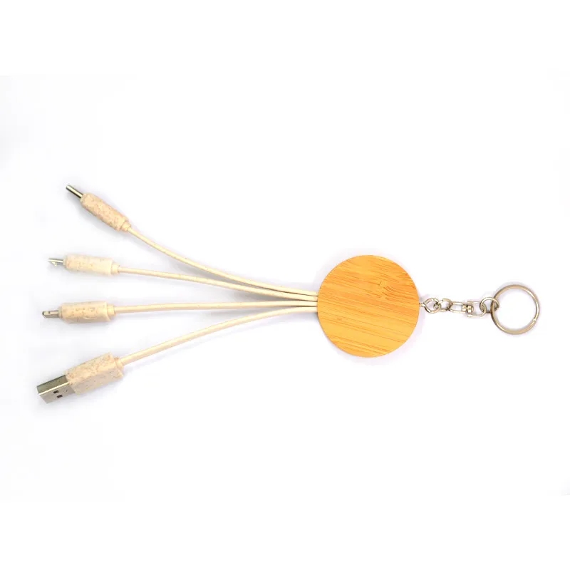 Bamboo and Wheat Straw 4 in 1 Charging Cable 2