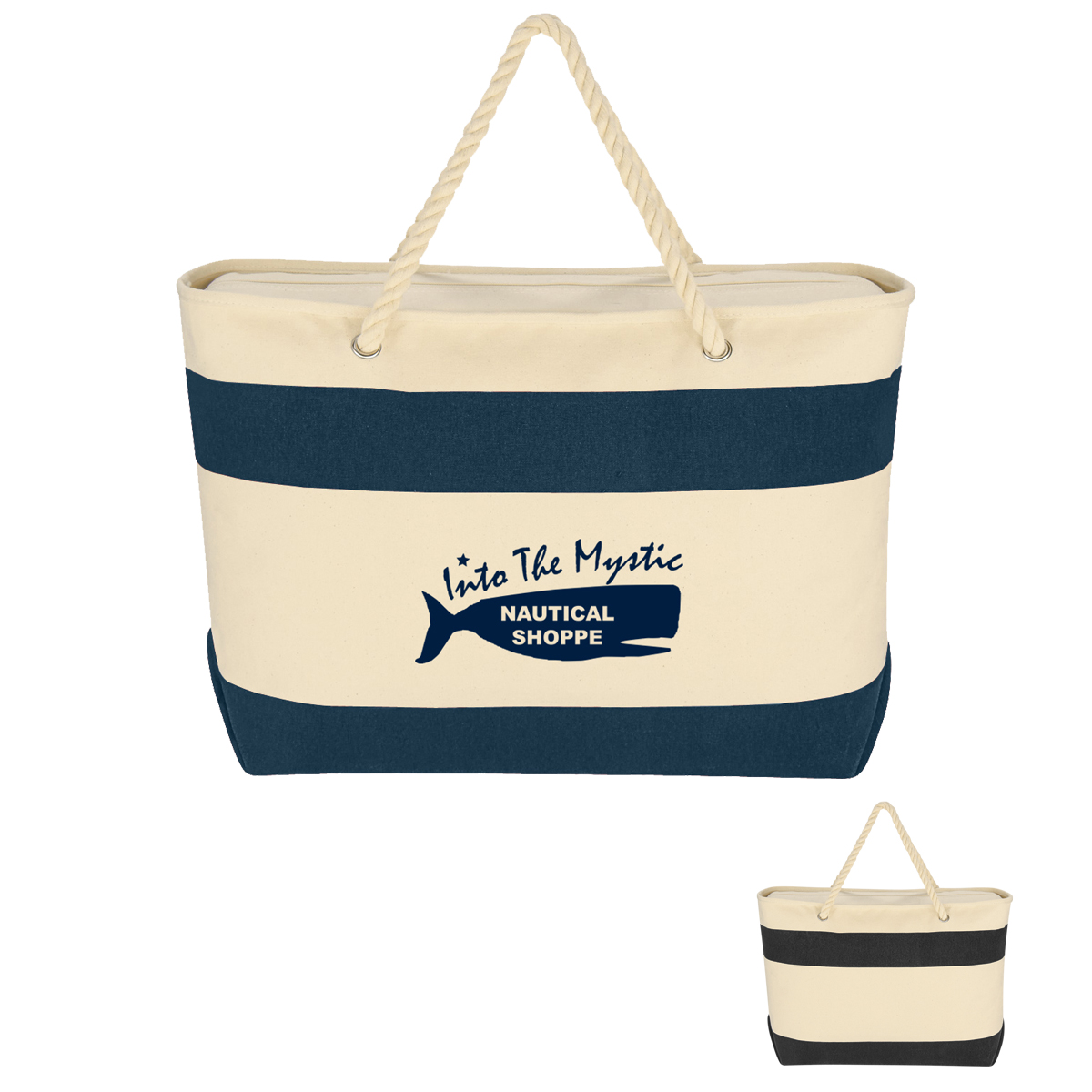 Large Cruising Tote Bag With Rope Handles