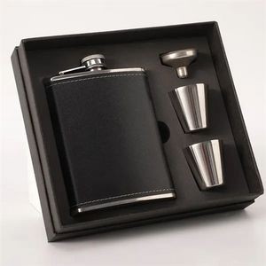 Stainless Steel Wine Flask Flagon Set 6