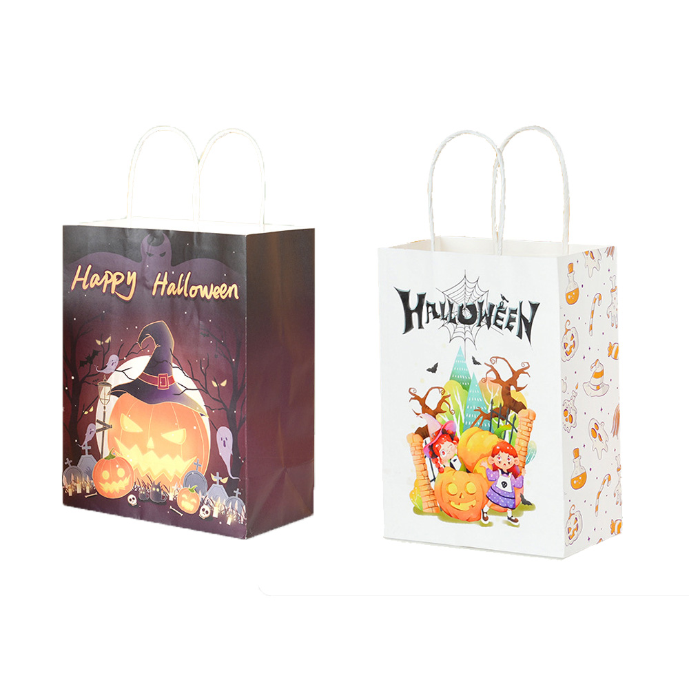 Halloween kraft paper shopping bag 2