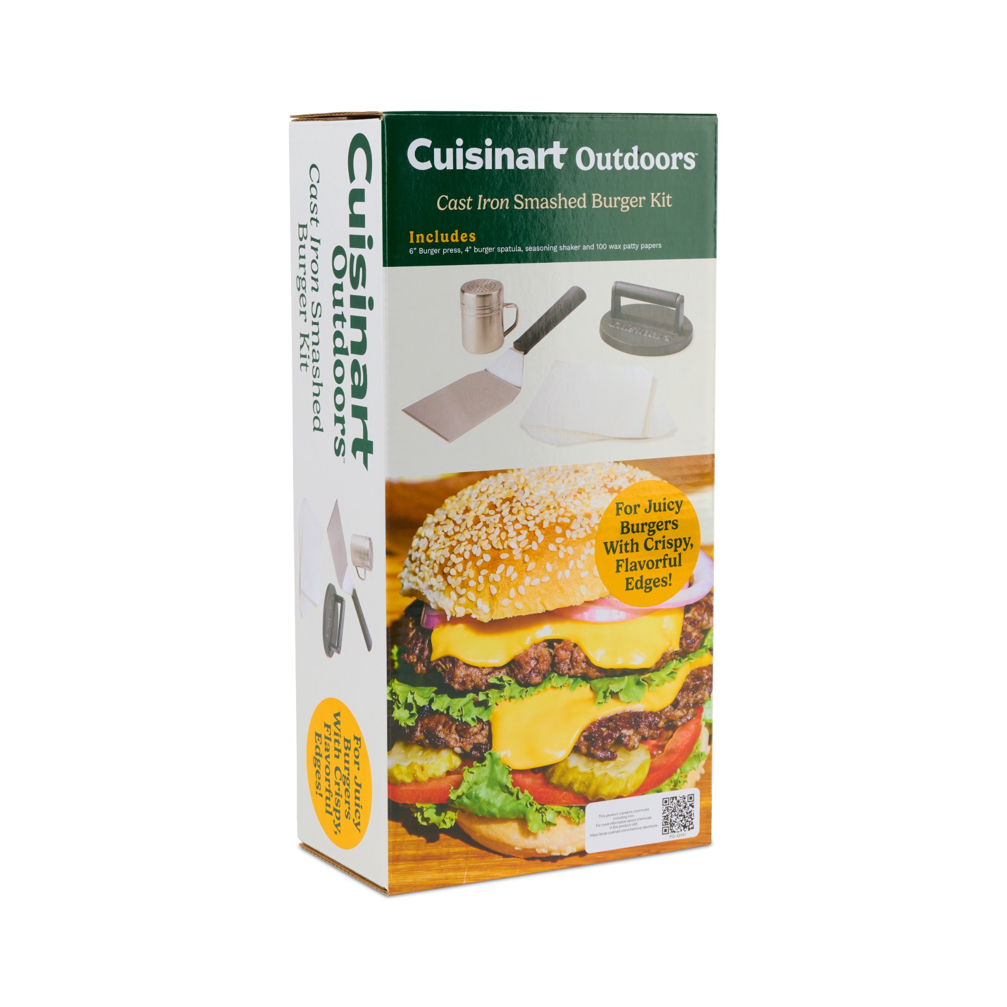 Cuisinart Outdoors™ Smashed Burger Kit 7