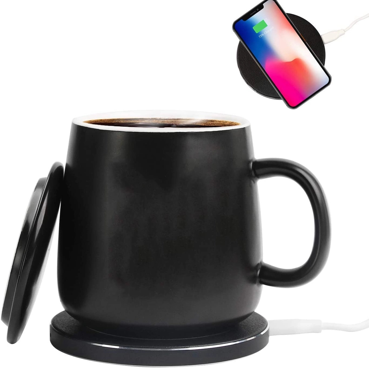 2 IN 1 Heating Mug Warmer Set with Wireless Charger 3