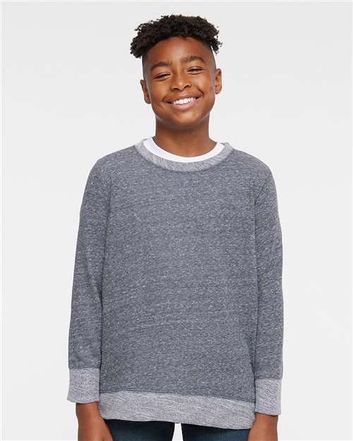 Youth Harborside Mélange French Terry Crewneck Sweatshirt - 2279 6