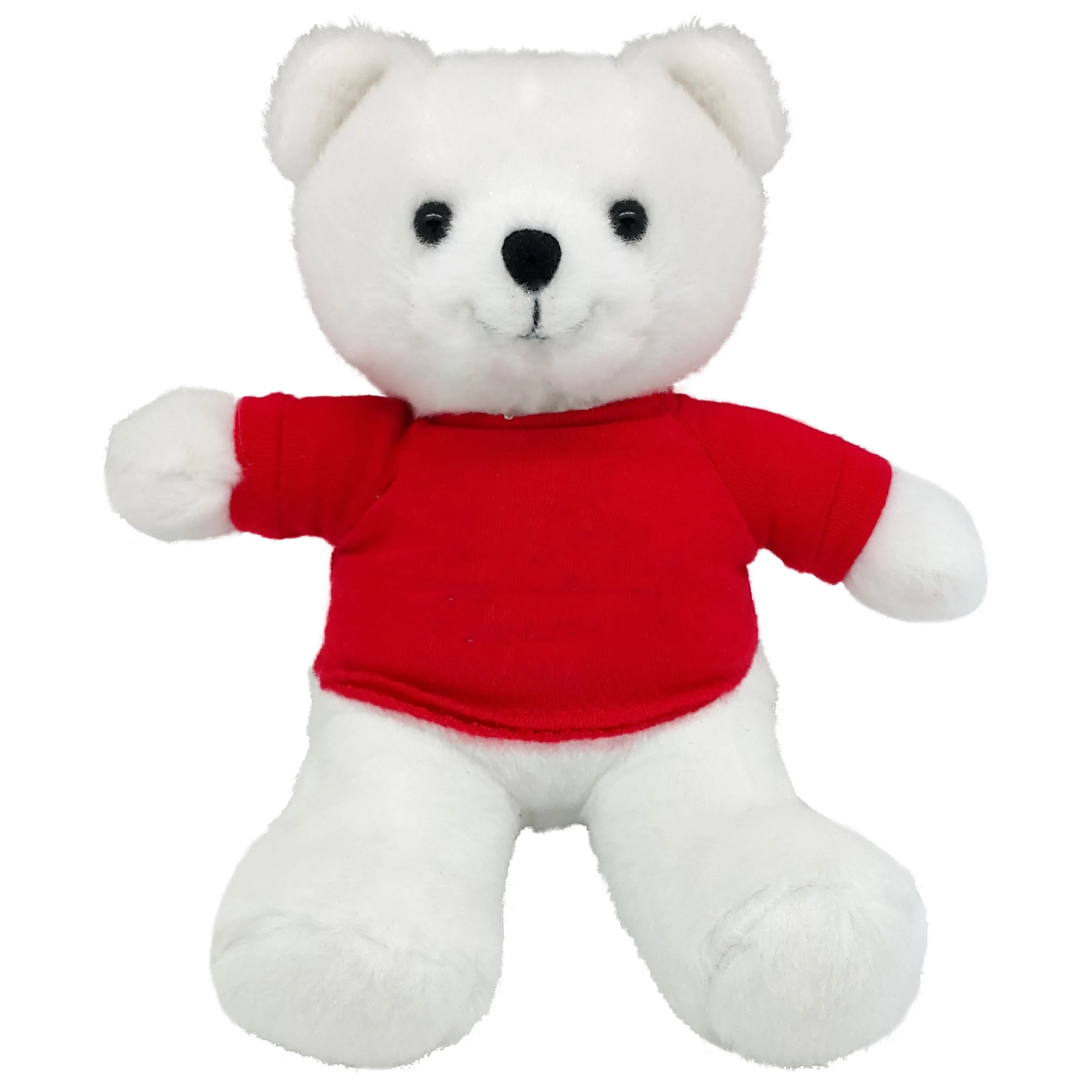 7" White Beanie Bear 4