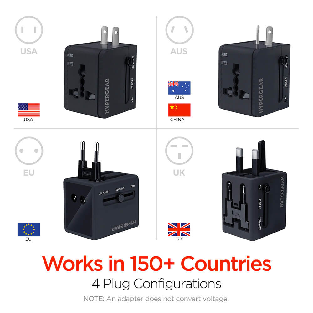 HyperGear All-in-One World Travel Adapter 7