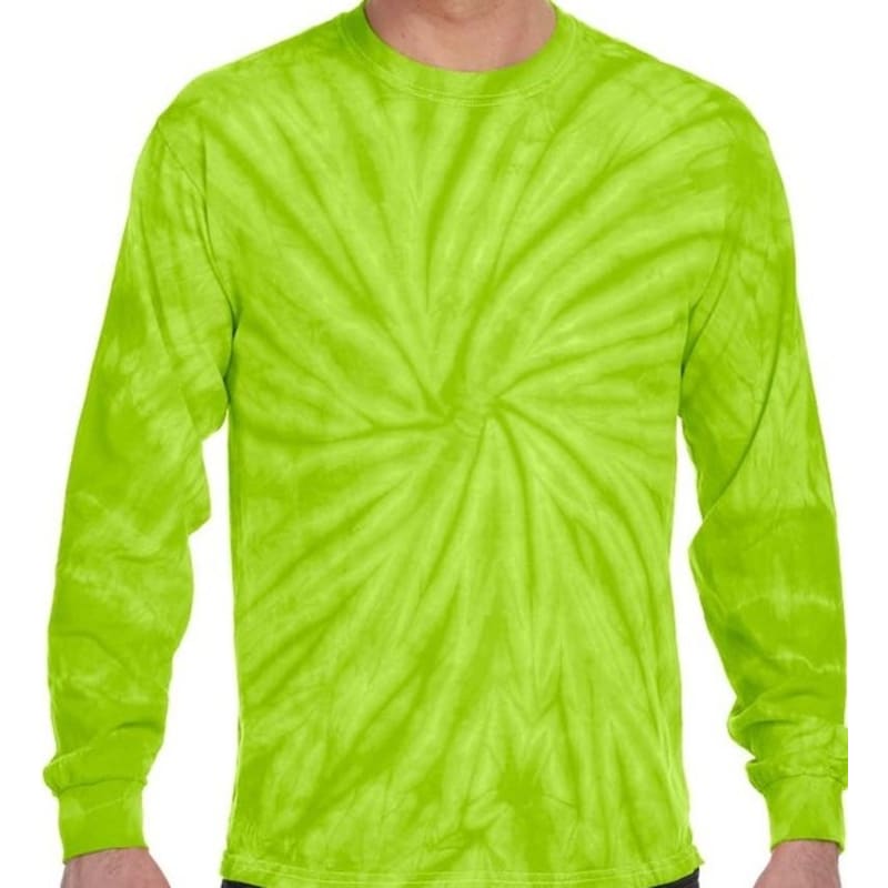 Tie-Dye 5.4 Oz., 100% Cotton Long-Sleeve Tie-Dyed T-Shirt 1