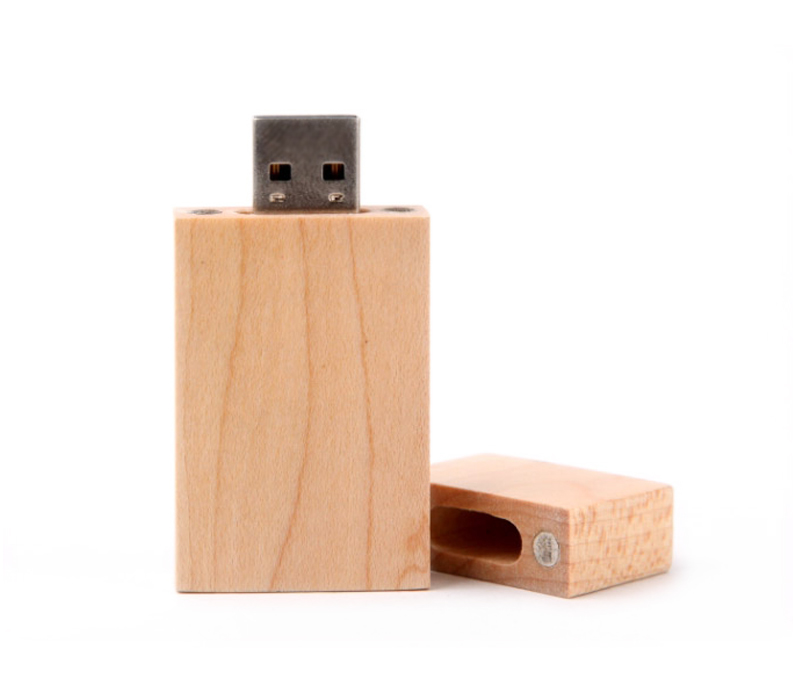Rectangular Wooden USB Flash Drives with Magnetic Closure 9