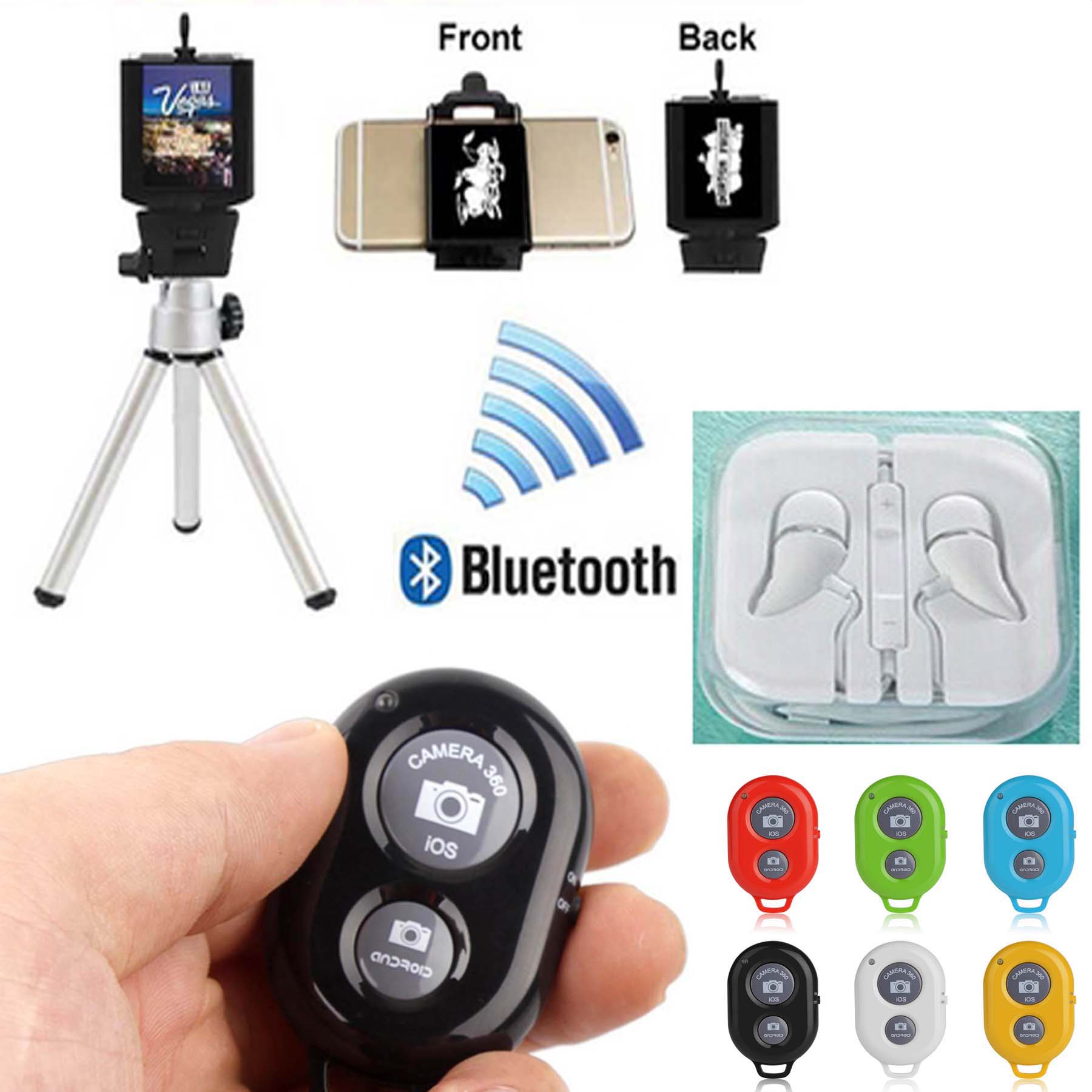 iBank ® Smartphone Tripod+Bluetooth Shutter+Headphones & Mic 2