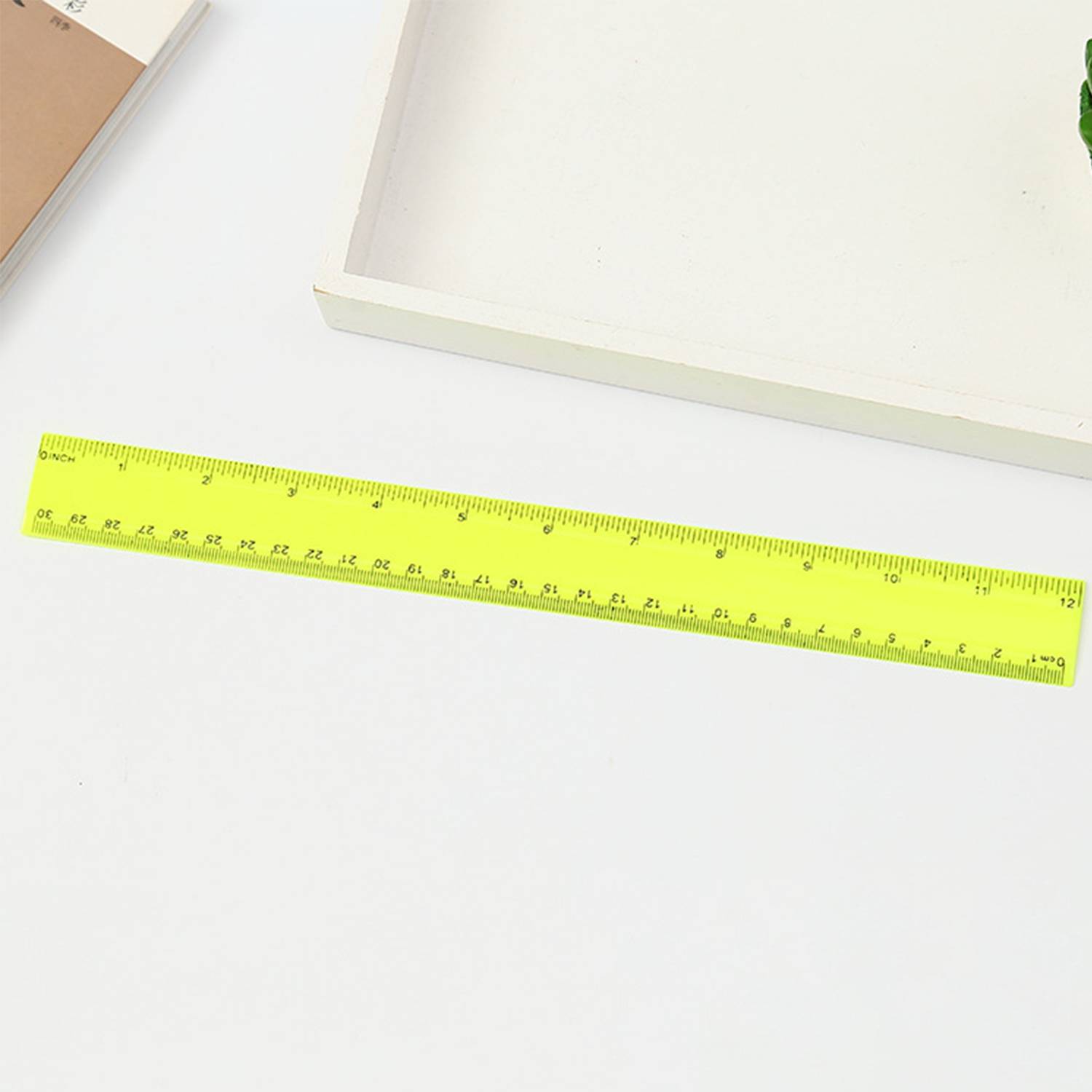 4 pieces of colored long rulers 4