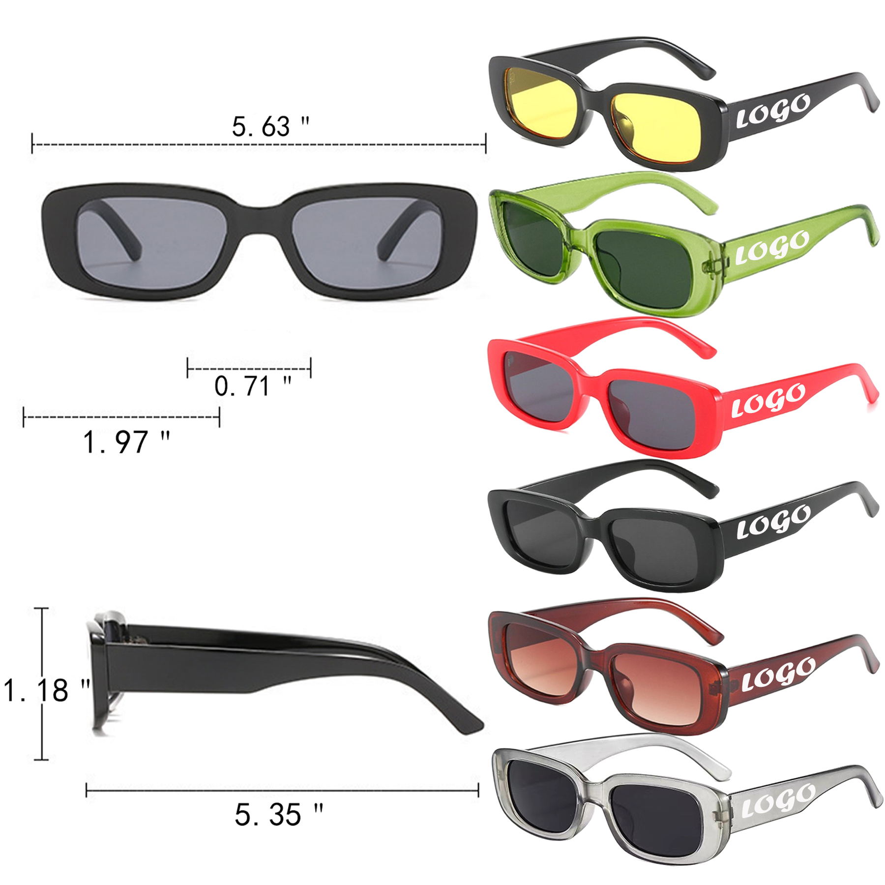 Rectangle Sunglasses 3