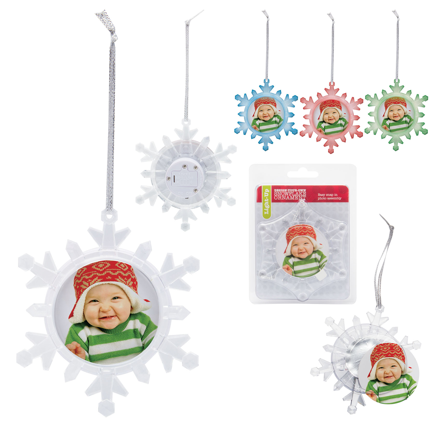 Light Up Snowflake Ornament 2