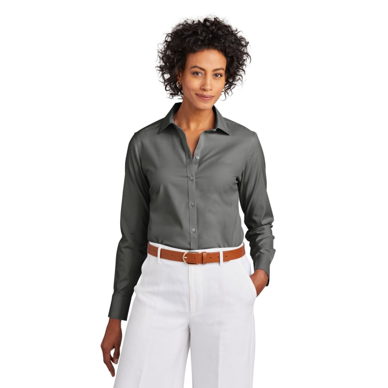 Brooks Brothers Women's Wrinkle-Free Stretch Pinpoint Shirt 16