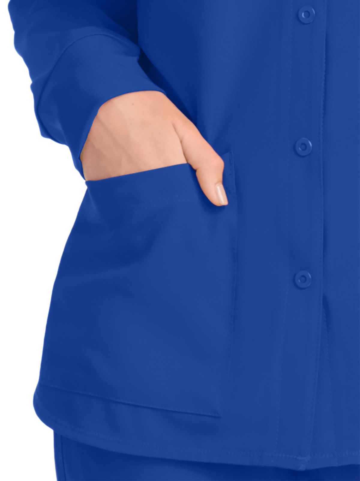 Skechers - Women's Two-Pocket Snap-Front Stability Warm-Up Scrub Jacket 33