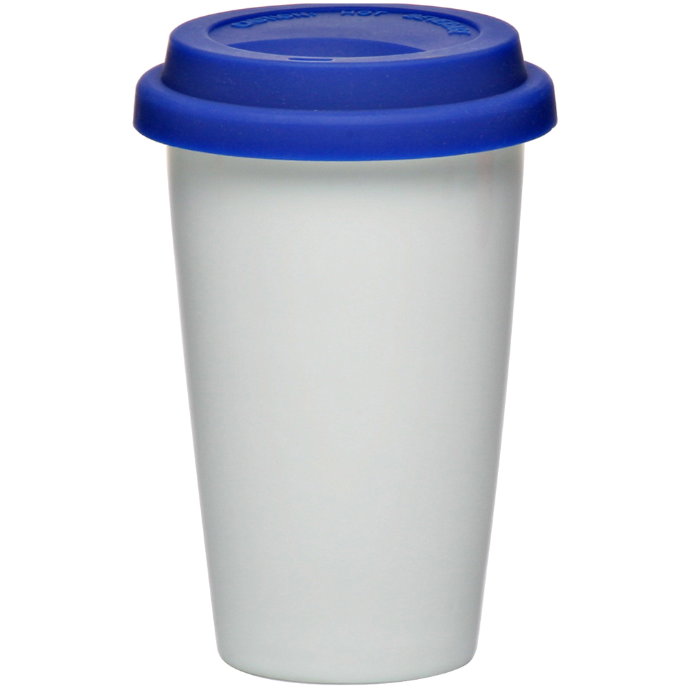 11 oz. Double Wall Ceramic Tumbler with Lid 6