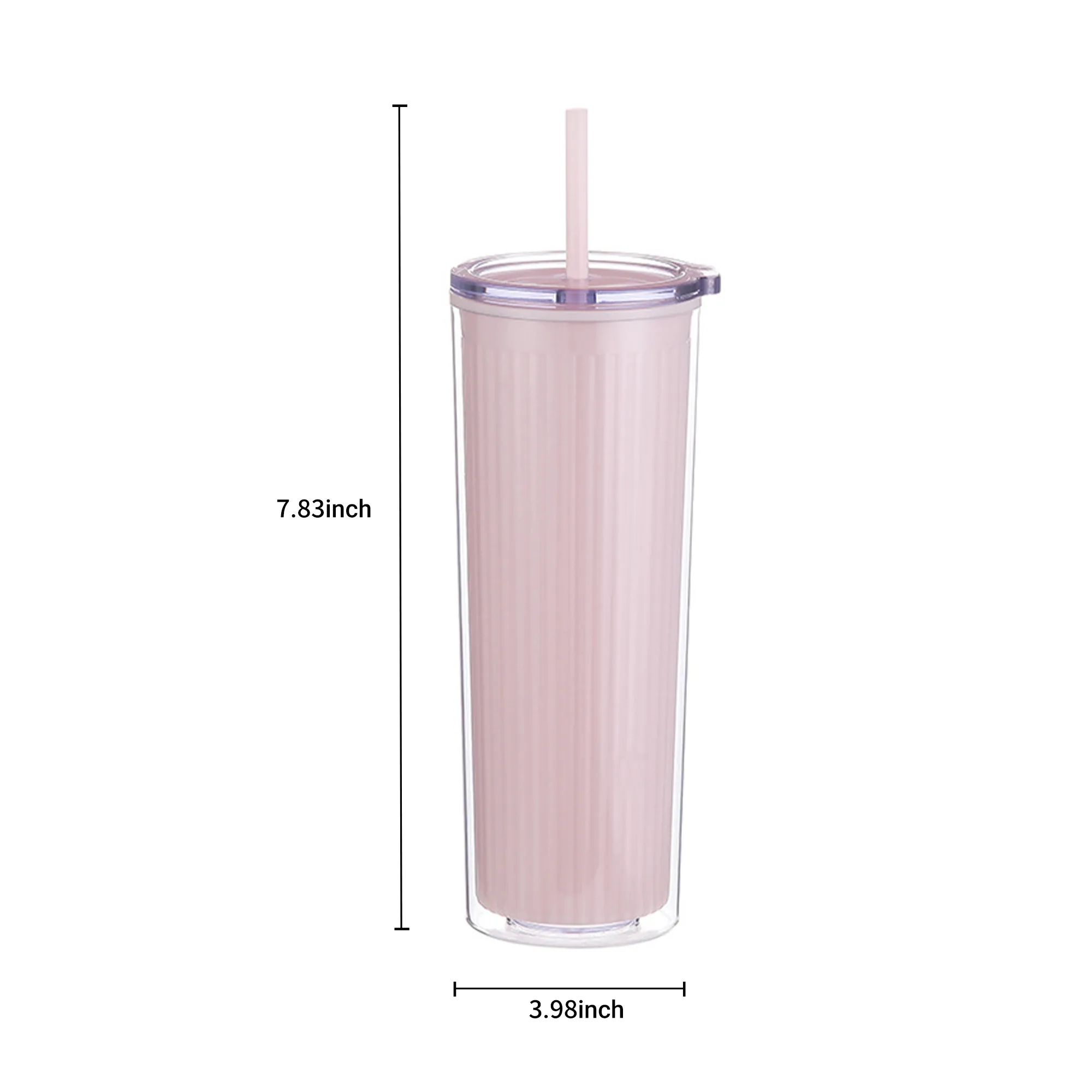 Portable Double Layer Straw Cup for Everyday Hydration 6