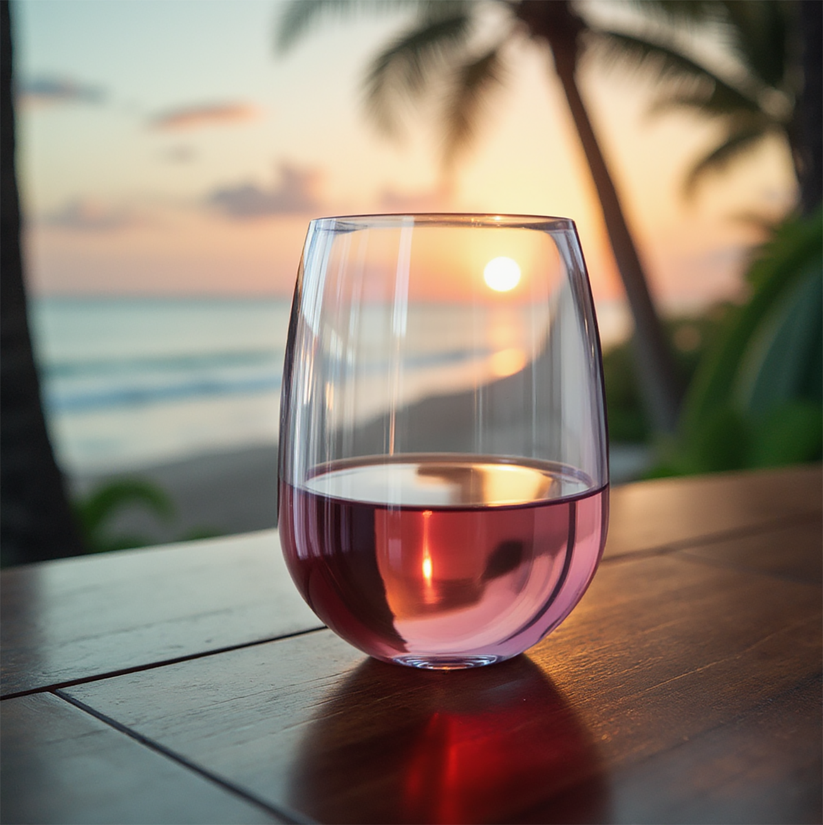 Symglass 12oz Clear Stemless Wine Glass 15