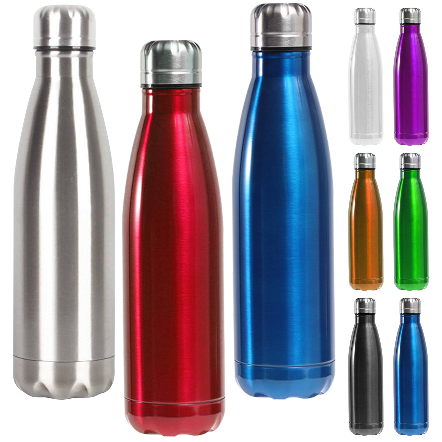 17oz Insulated Stainless Water Coffee Bottles Cups, custom water bottle with logo imprint 2