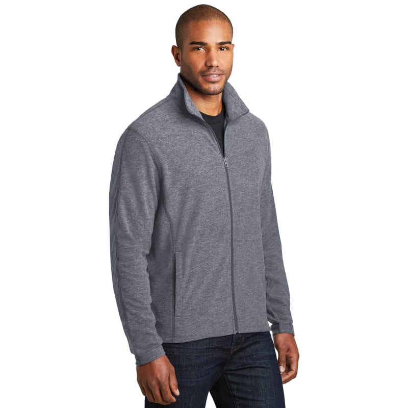 Port Authority Heather Microfleece Full-Zip Jacket. 21