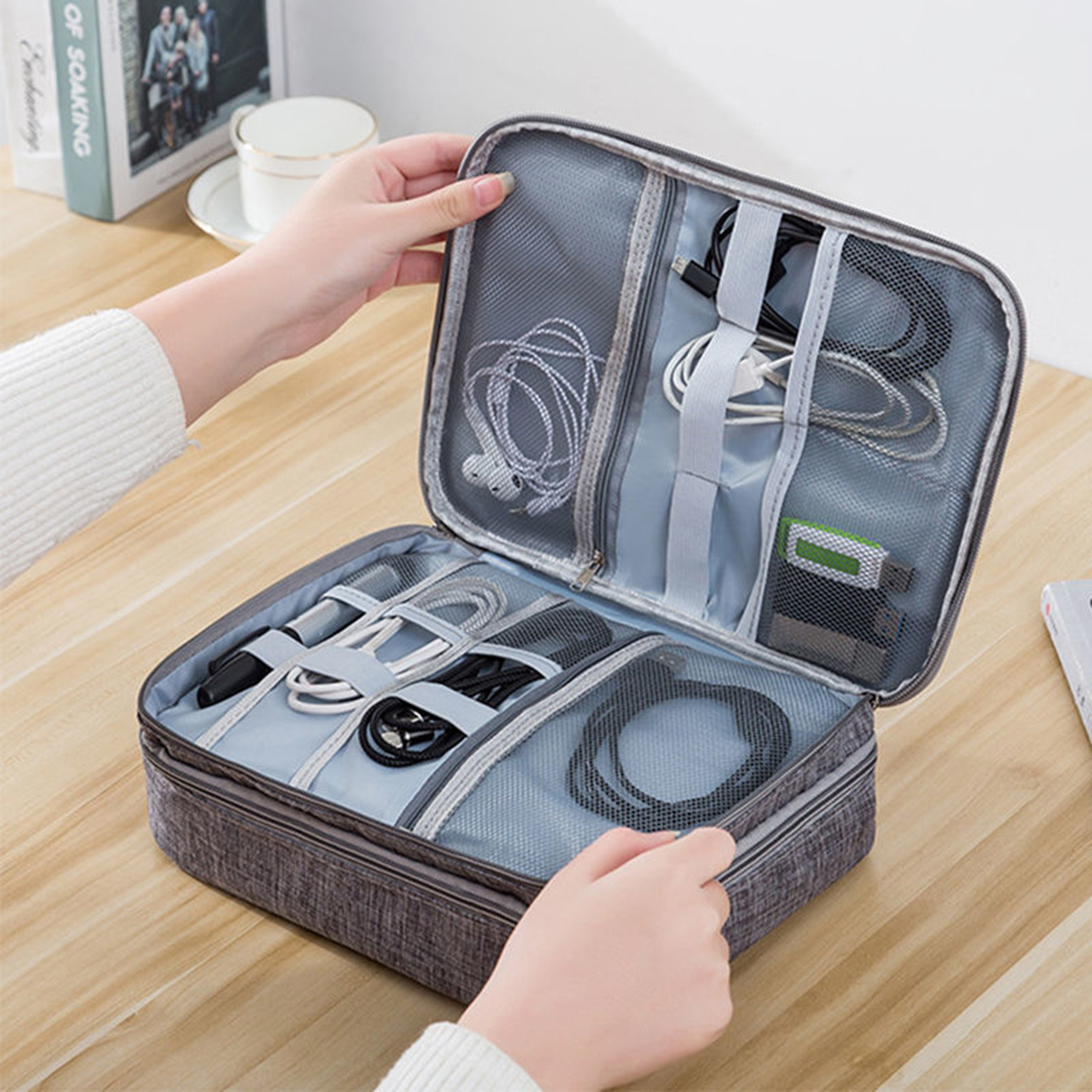 Electronic Cable Organizer Storage Bag 2