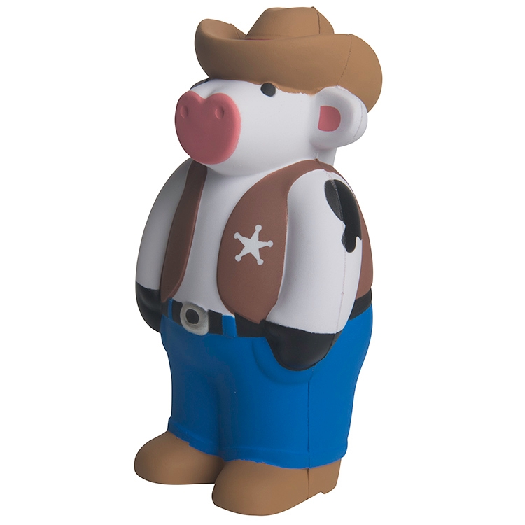 Cowboy Cow Stress Reliever 4