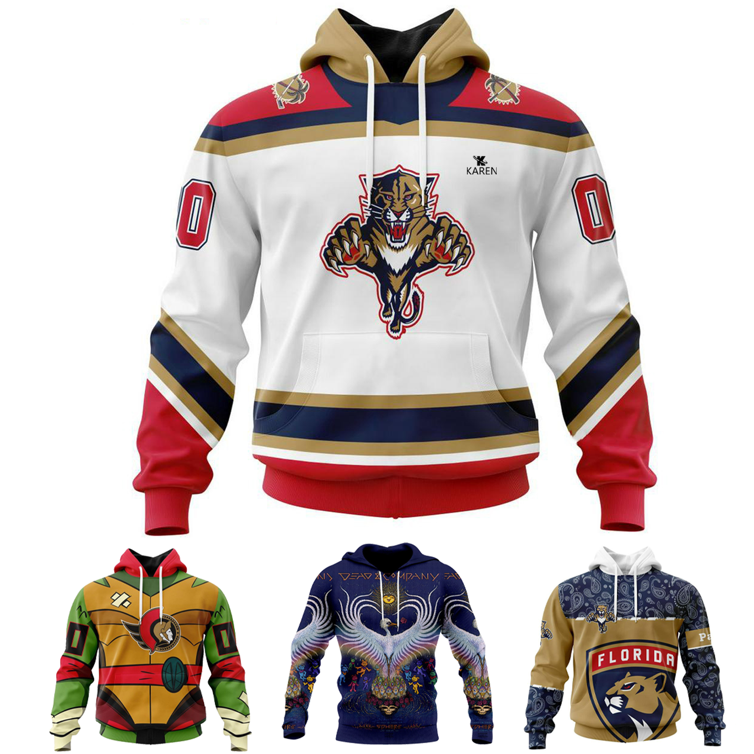 Breathable Hockey Hooded Performance Sweatshirts 9