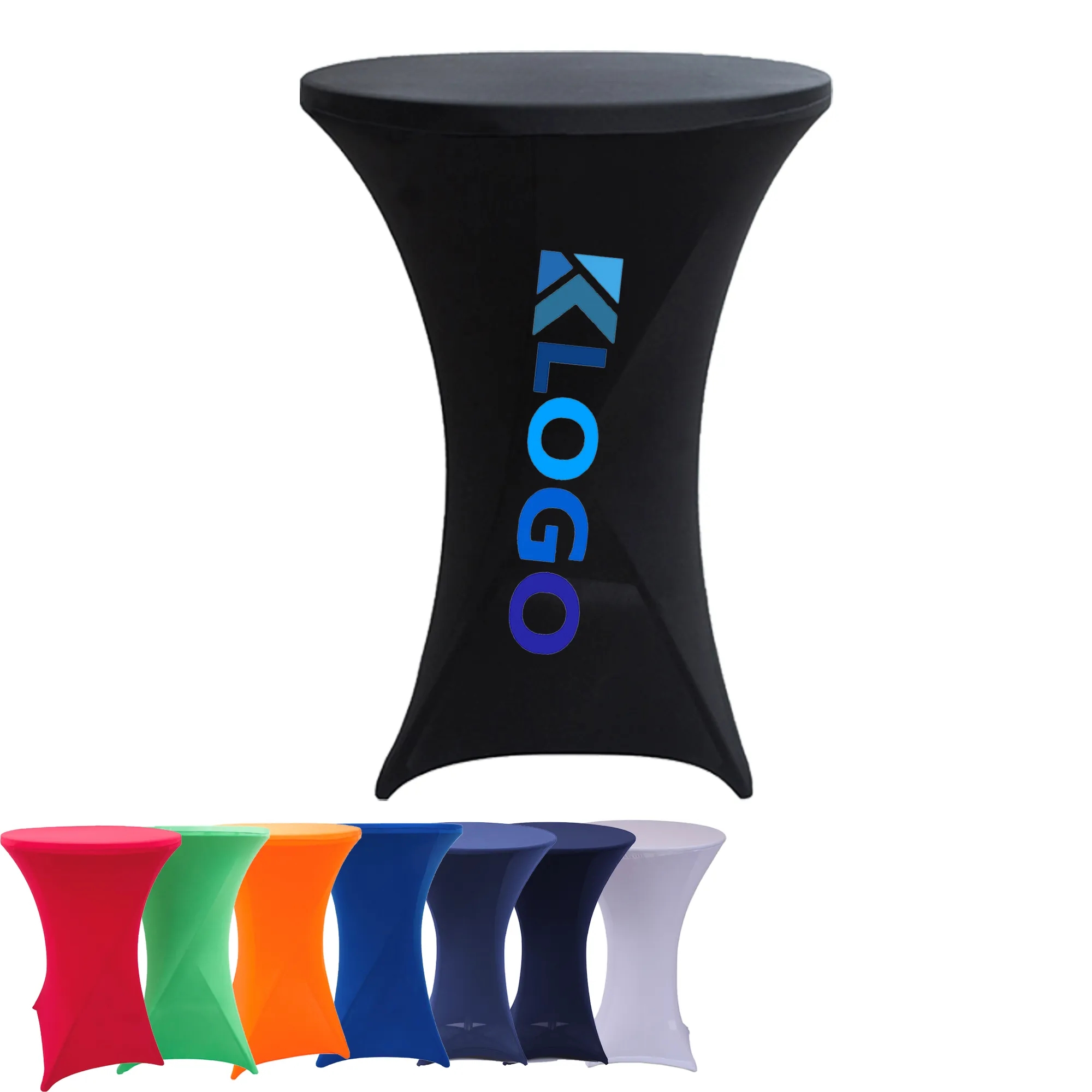 Sublimation Full Color Spandex Cocktail Fitted Tablecloths 10