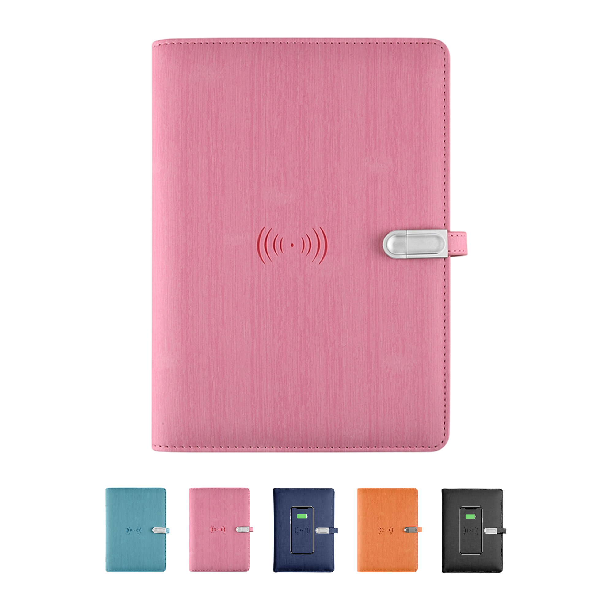 Wireless Charging Notepad with 10000mAh Battery and USB Drive 7