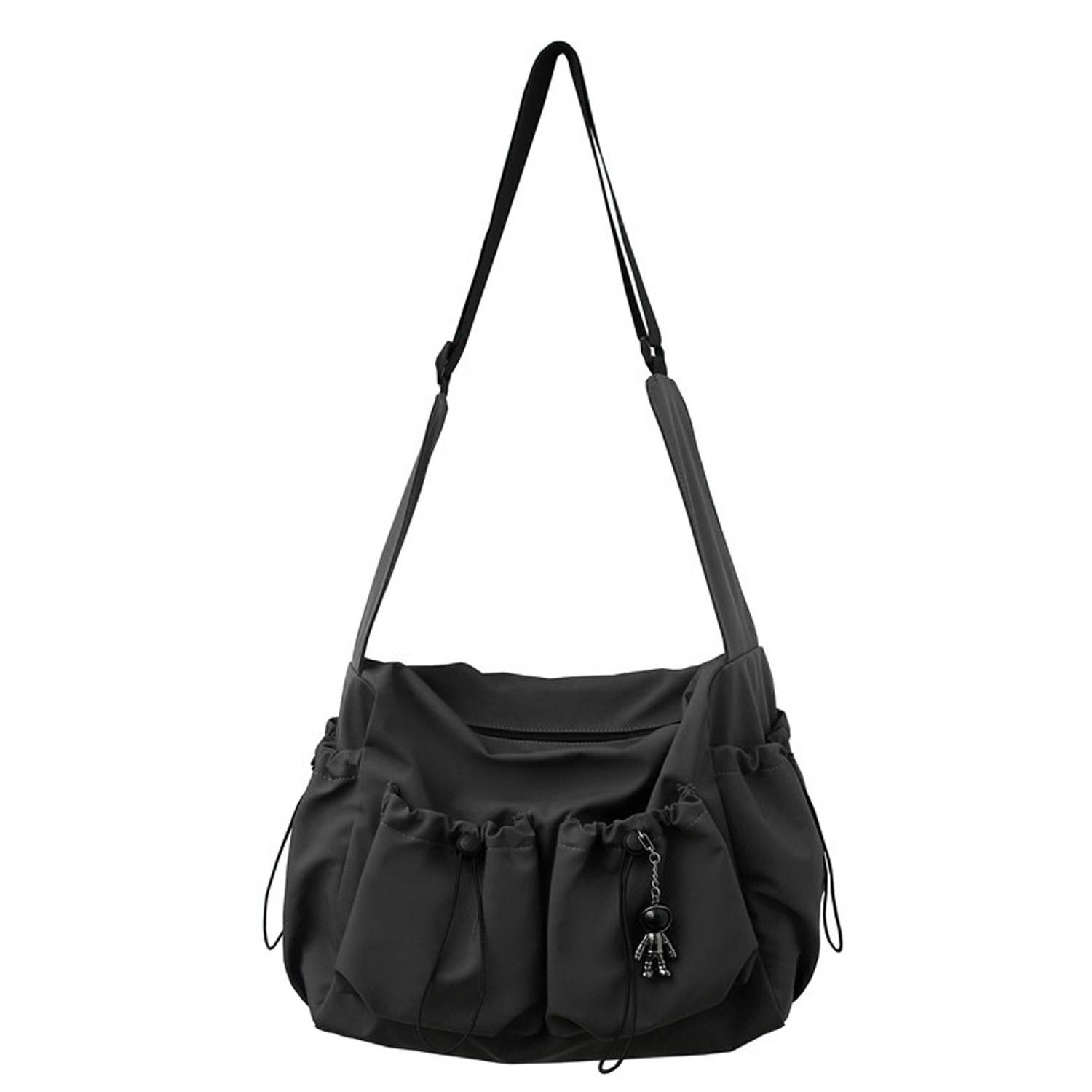 Nylon Large capacity Crossbody bag With Astronaut Pendant 4
