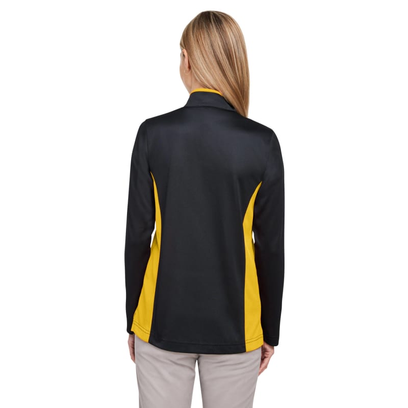 Harriton Ladies' Flash Snag Protection Plus IL Colorblock Quarter-Zip 15